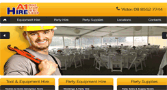 Desktop Screenshot of a1hirevictor.com.au